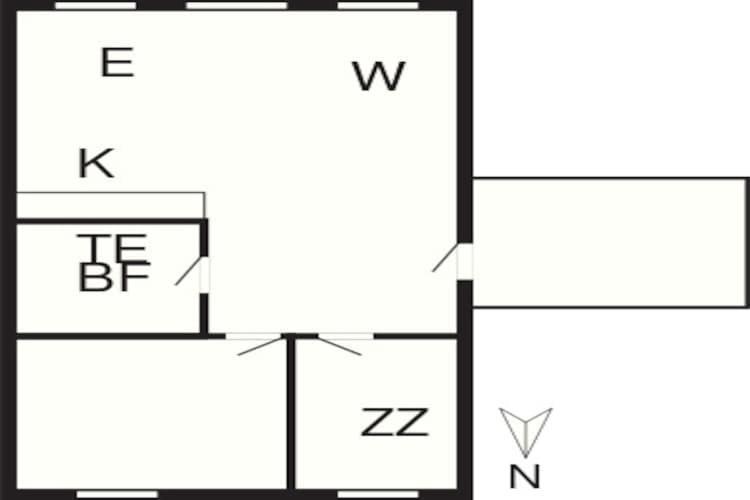 4 Person Holiday Home In R M Sønderby Exteriér fotografie